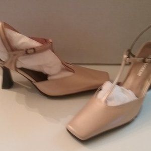 Enzo Angiolini Gold, Square-toes Evening Dress Pum